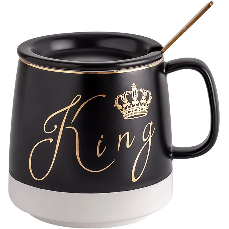 Solhui Nordic Style Ceramic Coffee Mug with Lid for Couples King and Queen Mug with Spoon Wholesale Drink ware
Solhui Nordic Style Ceramic Coffee Mug with Lid for Couples King and Queen Mug with Spoon Wholesale Drink ware