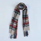 Plaid Scarf For Women Fashion Winter Shawl Female Tippet Scarf Wrap Plaid