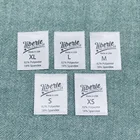 Custom Eco-friendly printed silk labels for clothes children logo Care Labels clothing labels