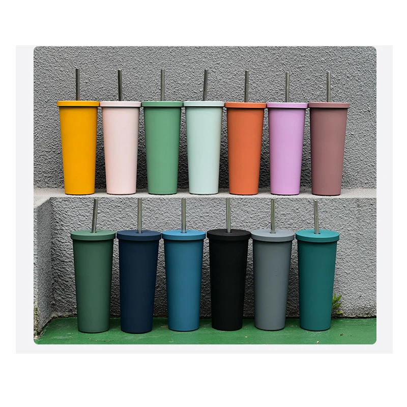 Hot Selling Eco Friendly Product Double Wall Stainless Steel Water Cup With Straw 
Hot Selling Eco Friendly Product Double Wall Stainless Steel Water Cup With Straw