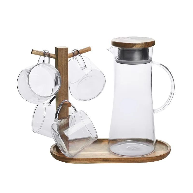 Diyue Homeware DIY209242 Factory Stock Home Glass Teapot wooden Lid Water Kettle Glass Tea Cup with Acacia Wood Tray Plate Sets
Diyue Homeware DIY209242 Factory Stock Home Glass Teapot wooden Lid Water Kettle Glass Tea Cup with Acacia Wood Tray Plate Sets