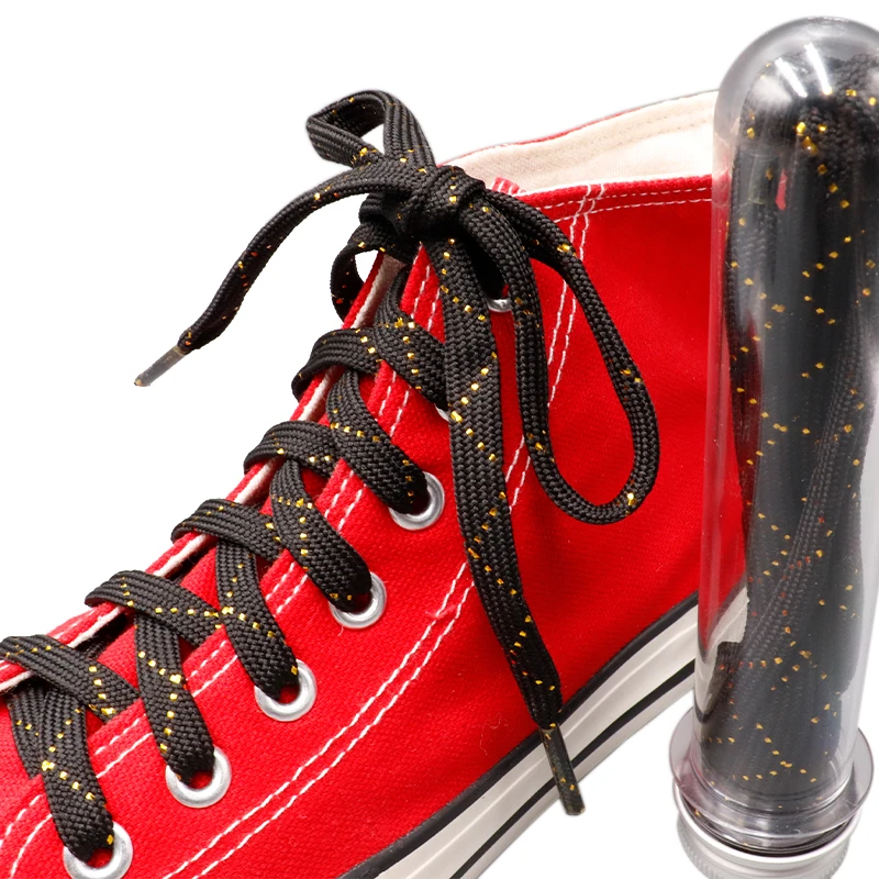 Coolstring Manufacturer Classical Design Fashion and Trendy Good Match Black And Gold Wire Shoe Lace With High Quality For Shoes, Customized
Coolstring Manufacturer Classical Design Fashion and Trendy Good Match Black And Gold Wire Shoe Lace With High Quality For Shoes, Customized