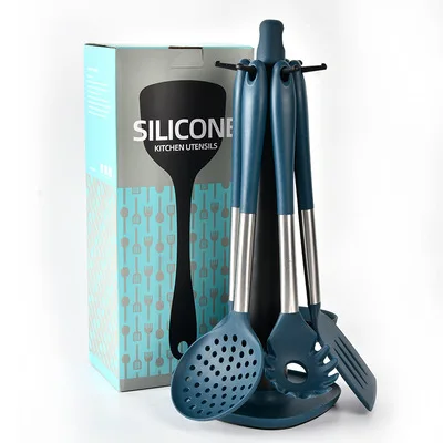 Silicone Rubber Gel Stainless Steel Kitchen Tools Cooking Spatula 7 Piece Set Storage Bucket Color Box Packaging Kitchenware Set, All
Silicone Rubber Gel Stainless Steel Kitchen Tools Cooking Spatula 7 Piece Set Storage Bucket Color Box Packaging Kitchenware Set, All