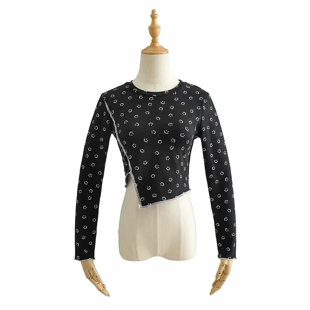 Wholesale runway lover printed ladies sexy skinny long sleeve T-shirt, Picture shows
Wholesale runway lover printed ladies sexy skinny long sleeve T-shirt, Picture shows