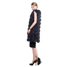 Great Long Style Wide varieties genuine bordeaux women real fur vests