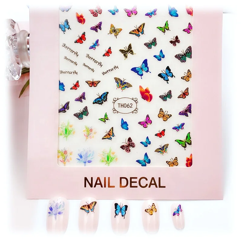 Factory wholesale custom nail art small decals DIY nail stickers 3D butterfly nail art jewelry
Factory wholesale custom nail art small decals DIY nail stickers 3D butterfly nail art jewelry