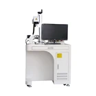 20w 30w 50w gold sliver steel aluminum plastic pvc leather fiber laser marking machine for sales