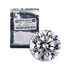 Wuzhou gems 1.25mm 1000pcs/pack white cz round star cut cubic zirconia for fashion jewelry