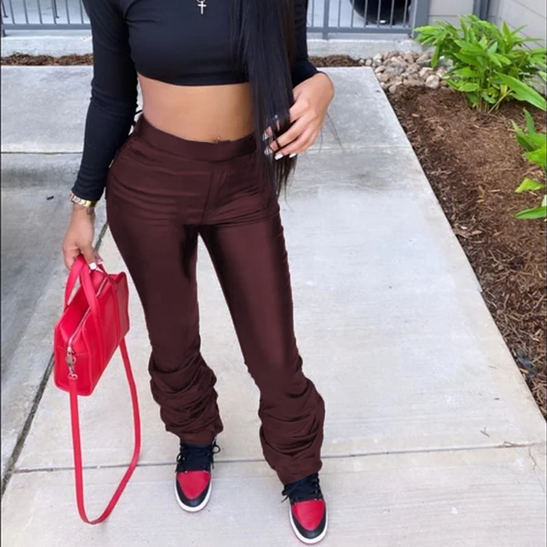 MT120-20525 New solid color elastic high-waist leather casual micro-flared pile pants women clothing casual dress women
MT120-20525 New solid color elastic high-waist leather casual micro-flared pile pants women clothing casual dress women
