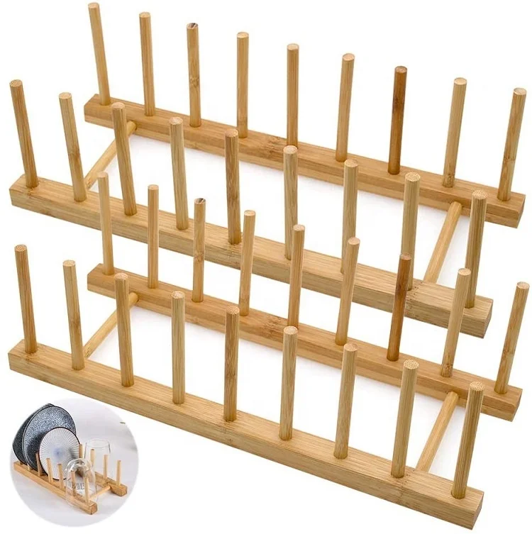 Wholesale Pan Bowl Cup Book Pot Lid Organizer Drainer Bamboo Dish Plate Holder Rack, Natural color
Wholesale Pan Bowl Cup Book Pot Lid Organizer Drainer Bamboo Dish Plate Holder Rack, Natural color