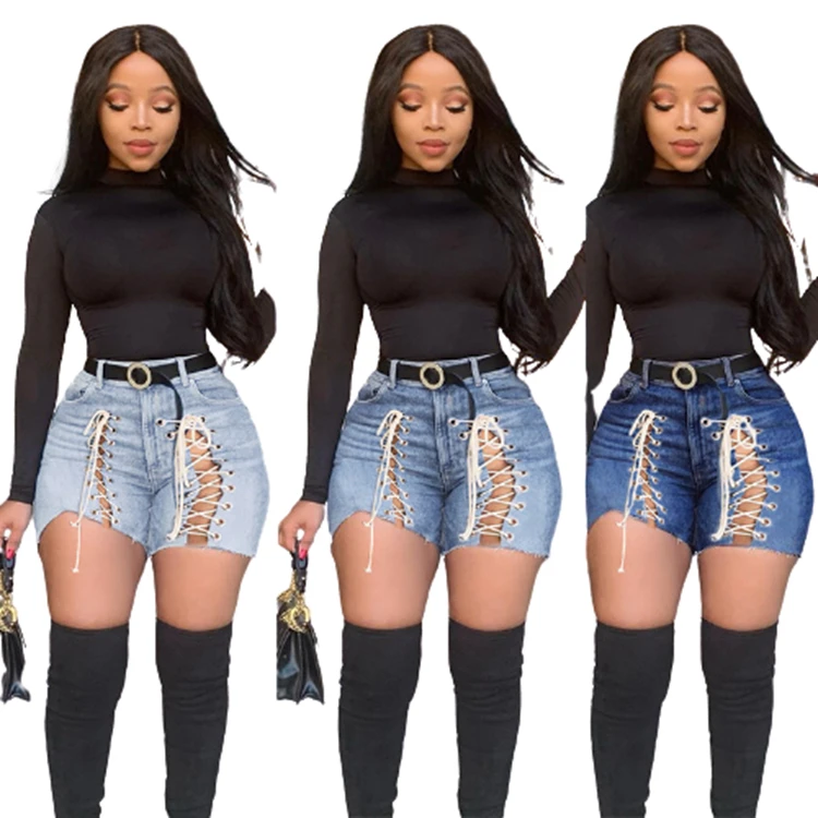 2021 New Arrivals Women Summer Jeans Fashionable Personalized Denim Shorts Bandage Jean Shorts Women
2021 New Arrivals Women Summer Jeans Fashionable Personalized Denim Shorts Bandage Jean Shorts Women