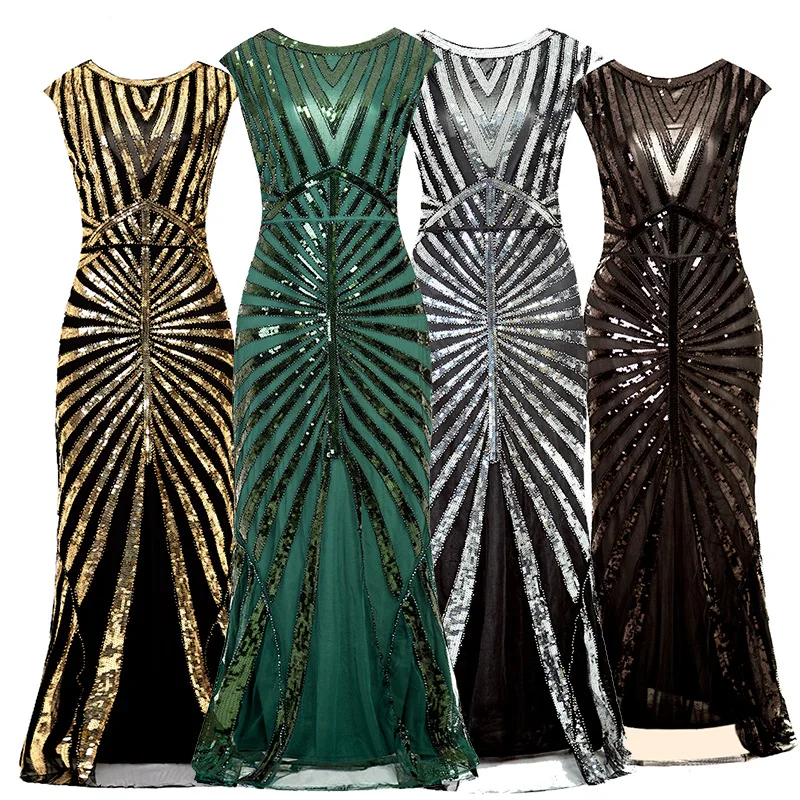 Elegant Vintage Striped Mermaid Design Sequin Asymmetry Long Gowns Polyester Bodycon Long Evening Dresses Women
Elegant Vintage Striped Mermaid Design Sequin Asymmetry Long Gowns Polyester Bodycon Long Evening Dresses Women