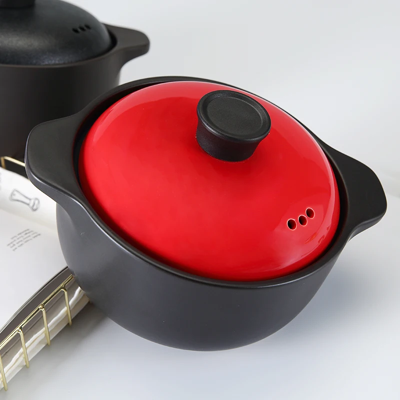 WEIYE 10.25'' inch factory price domestic ceramic pot ceramic kitchen cooking pot heat-resistant stew pot, Matte black/polished black/red/yellow
WEIYE 10.25'' inch factory price domestic ceramic pot ceramic kitchen cooking pot heat-resistant stew pot, Matte black/polished black/red/yellow