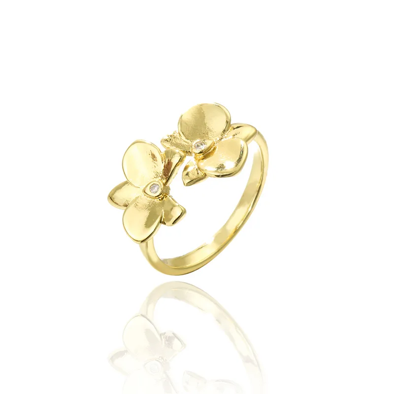 2022 Fashion Jewelry 18K Real Gold Plated Crystal Rhinestone Flower Rings Retro Adjustable Zirconia Double Flower Ring
2022 Fashion Jewelry 18K Real Gold Plated Crystal Rhinestone Flower Rings Retro Adjustable Zirconia Double Flower Ring