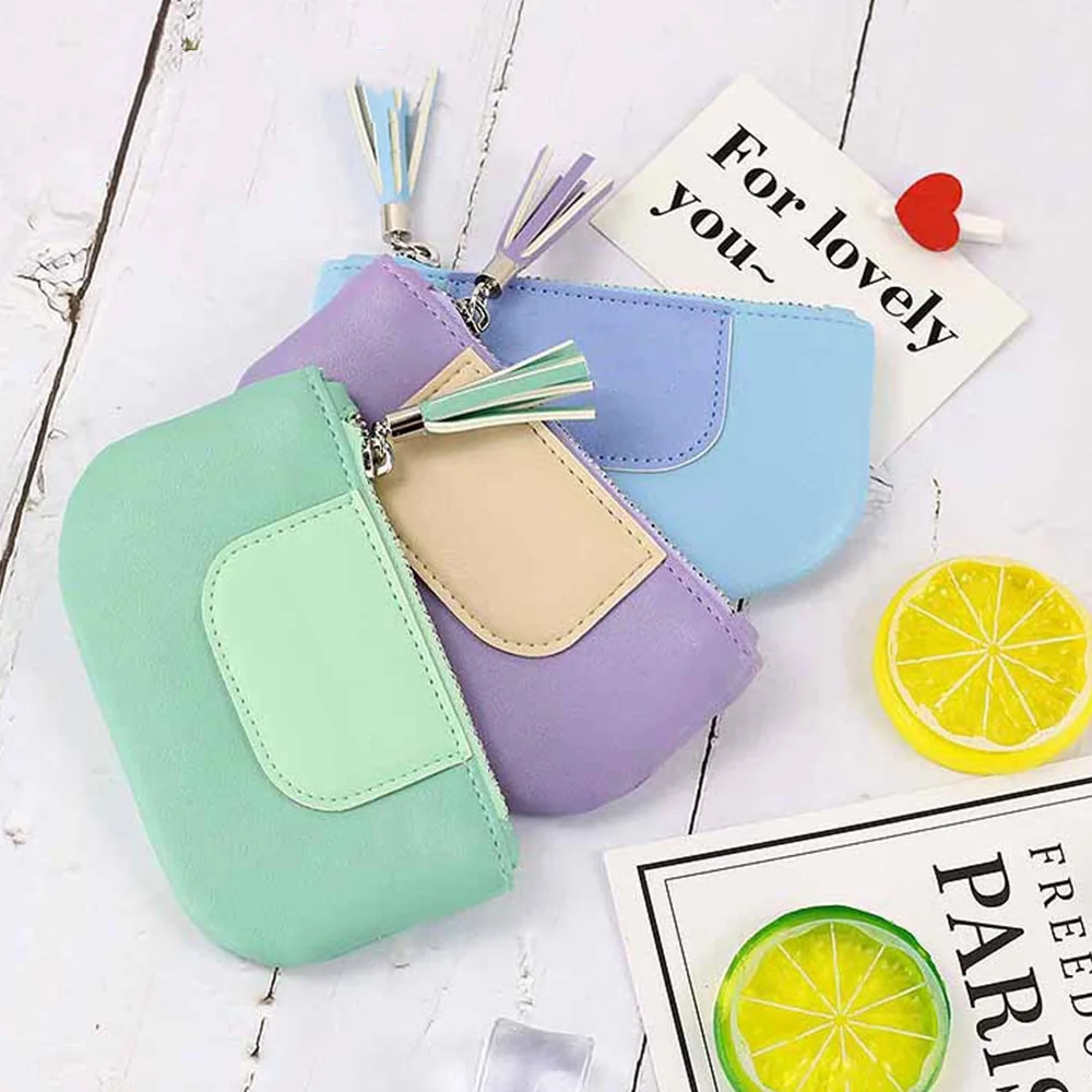Small card holder wallet key holder mini women pu coin purse wallet with tassel
Small card holder wallet key holder mini women pu coin purse wallet with tassel