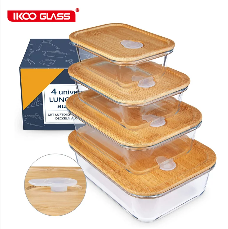 Meal Prep Boxes Storage Containers (Set of 4) High-Quality Food Storage Containers with Bamboo lid
Meal Prep Boxes Storage Containers (Set of 4) High-Quality Food Storage Containers with Bamboo lid