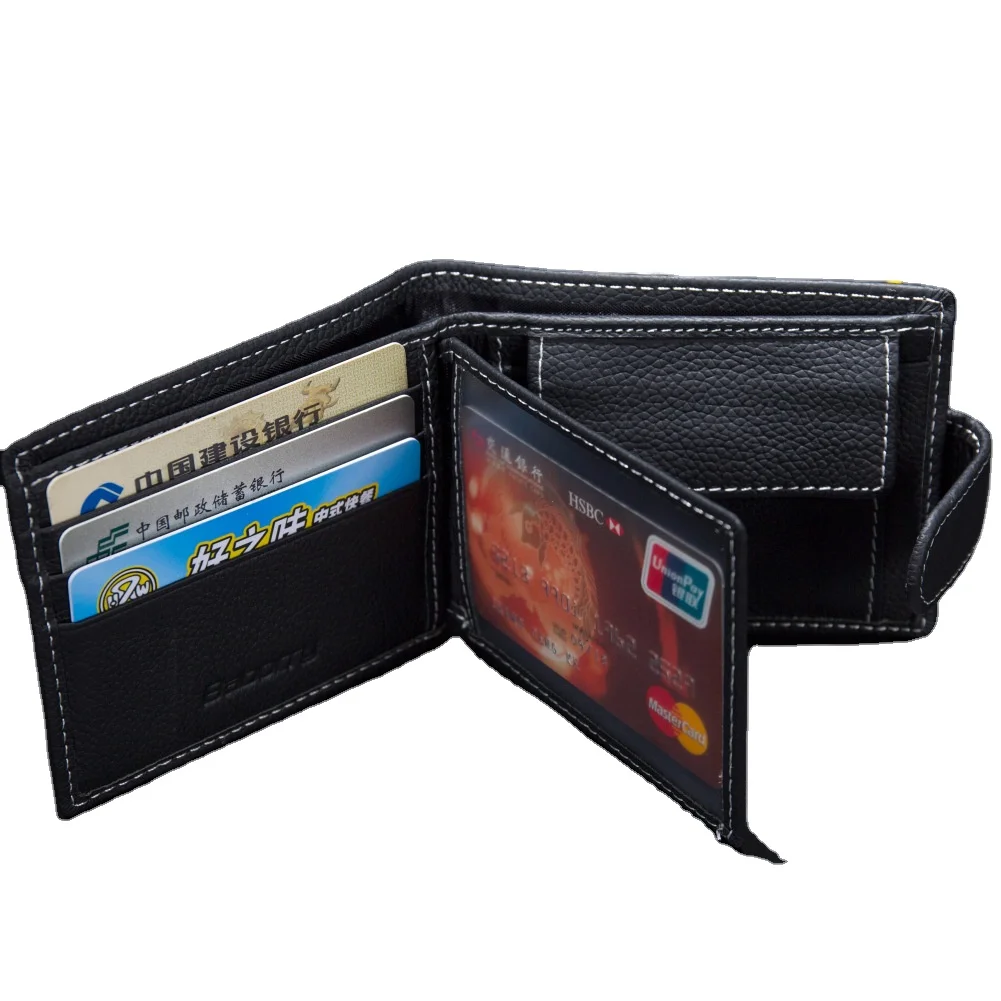 Fashion Men's Coin Purse Wallet RFID Blocking Genuine Leather Wallet Zipper Business Card Holder ID Money Bag Wallet, Black
Fashion Men's Coin Purse Wallet RFID Blocking Genuine Leather Wallet Zipper Business Card Holder ID Money Bag Wallet, Black