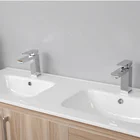 Double Bathroom Sink Hot Sale Vanity Cabinet Wash Basin