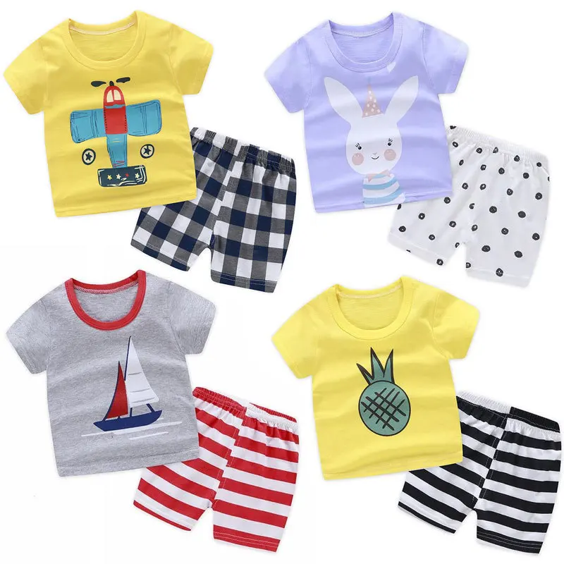 Wholesale Baby Clothes T shirts Set baby boys girls printing summer T shirt+ short pants 2pcs set, Picture
Wholesale Baby Clothes T shirts Set baby boys girls printing summer T shirt+ short pants 2pcs set, Picture
