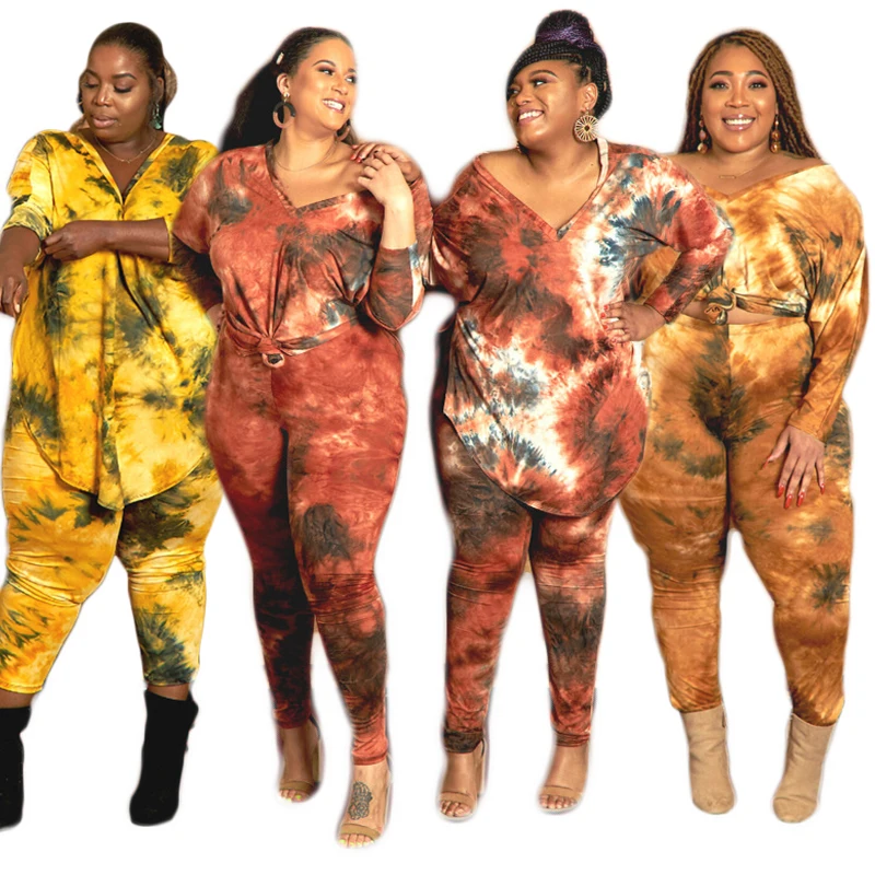 Plus Size Women'S Clothing Autumn And Winter Casual Sports Tie-Dye Long Sleeve Plus Size Two-Piece Suit
Plus Size Women'S Clothing Autumn And Winter Casual Sports Tie-Dye Long Sleeve Plus Size Two-Piece Suit