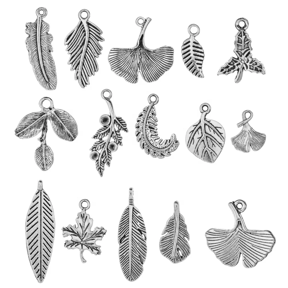 Mixed ancient silver leaf charms ginkgo leaf maple willow leaf charms pendant for bracelet necklace jewelry making
Mixed ancient silver leaf charms ginkgo leaf maple willow leaf charms pendant for bracelet necklace jewelry making