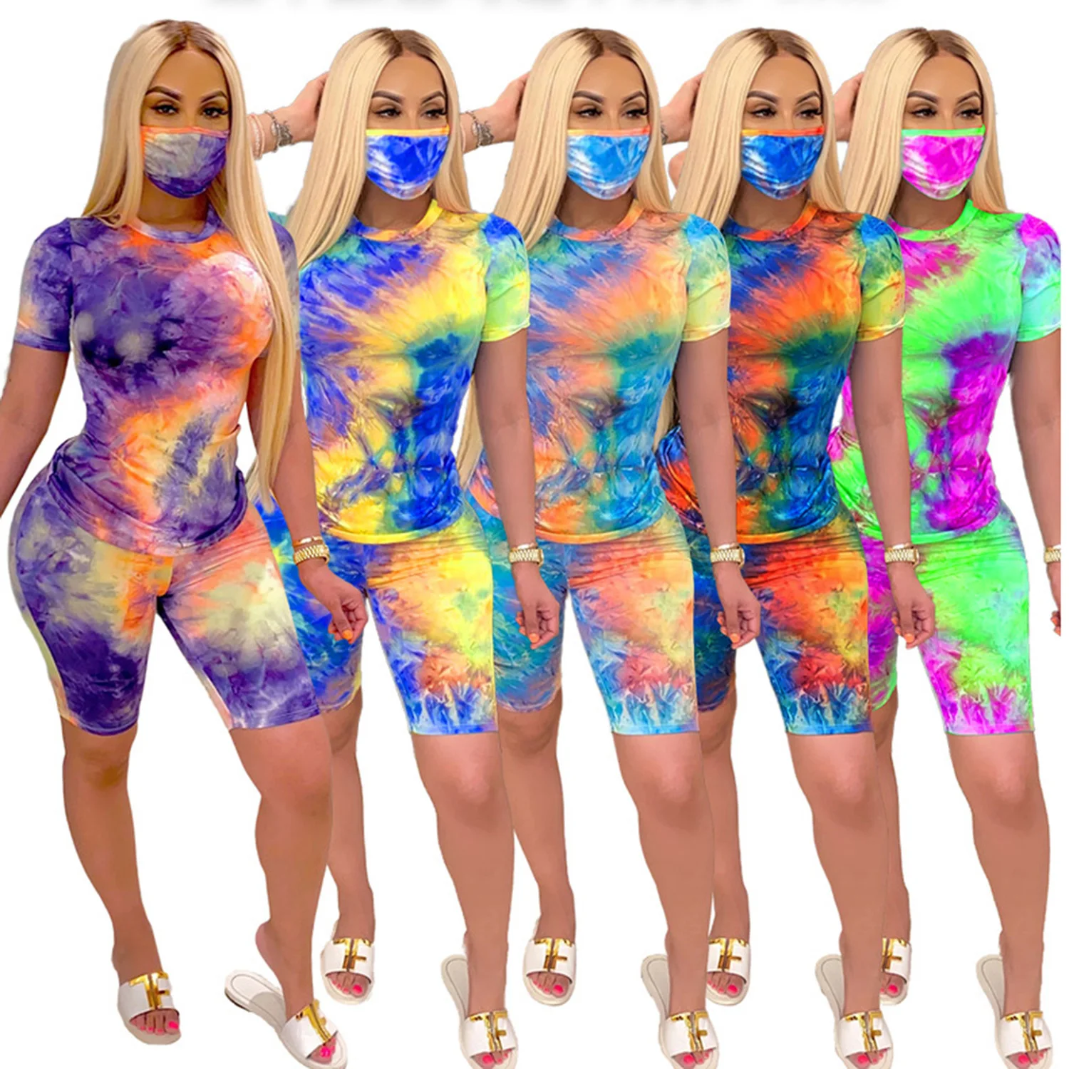 W-C648A 2020 Sport Hot Sale Tie Dye Women 2 Pieces Clothing Set Tshirt and Short Pants Set Stretchy Women 2 Piece Jogging Set
W-C648A 2020 Sport Hot Sale Tie Dye Women 2 Pieces Clothing Set Tshirt and Short Pants Set Stretchy Women 2 Piece Jogging Set