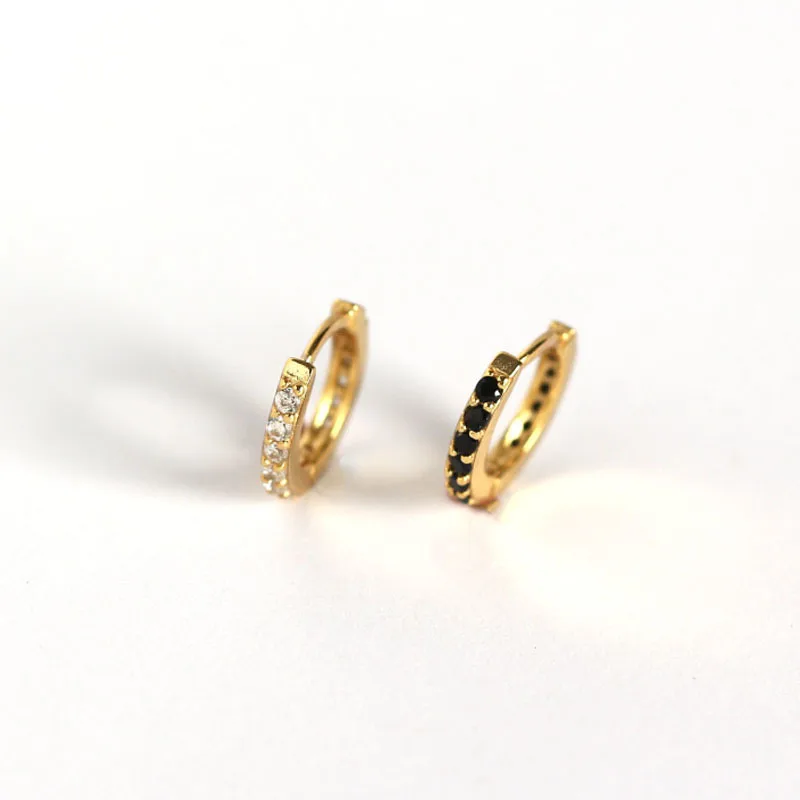Women Sterling Silver Jewelry 14K Gold Black Clear Crystal Rhinestone CZ Round Circle 925 Sterling Silver Clip on Earrings, Picture color
Women Sterling Silver Jewelry 14K Gold Black Clear Crystal Rhinestone CZ Round Circle 925 Sterling Silver Clip on Earrings, Picture color