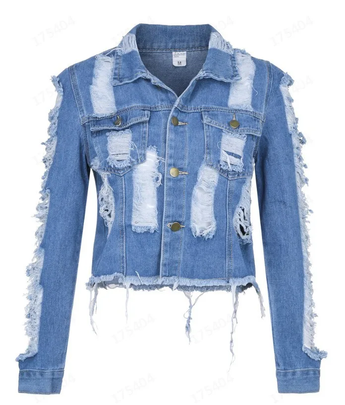 ZC H3C60096 New design Ladies Denim Jacket Women Coat Casual Ripped Holes Womens Jean Jackets Plus Size Three color
ZC H3C60096 New design Ladies Denim Jacket Women Coat Casual Ripped Holes Womens Jean Jackets Plus Size Three color