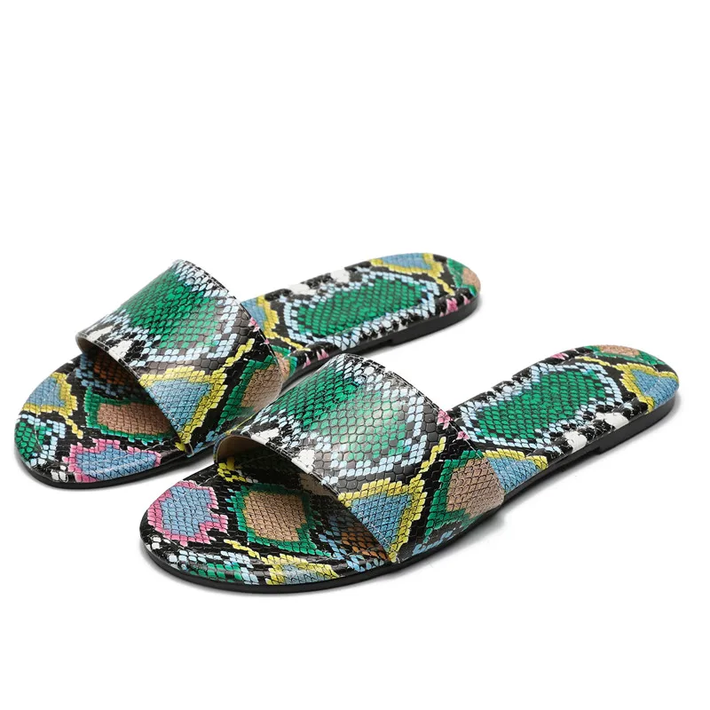 Dropshipping shoes snake print flat sandals for woman slipper ladies flat shoes soft sandals, White snake, green snake
Dropshipping shoes snake print flat sandals for woman slipper ladies flat shoes soft sandals, White snake, green snake