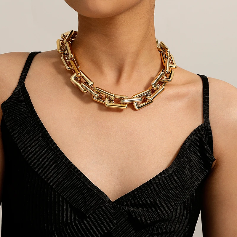 Cuban Punk Exaggerated Design Jewelry Chain Hip Hop Large Thick Chunky Women Gold Silver Necklaces Link Chains
Cuban Punk Exaggerated Design Jewelry Chain Hip Hop Large Thick Chunky Women Gold Silver Necklaces Link Chains
