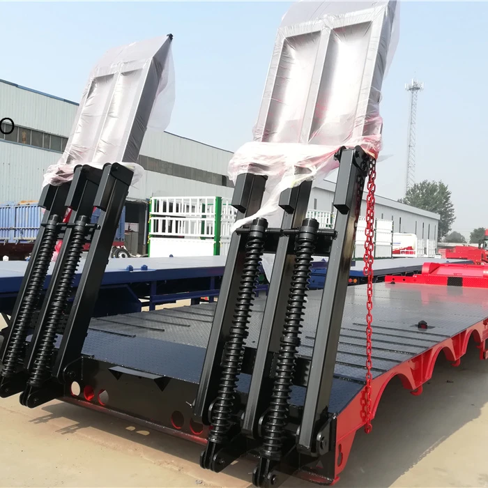 3 axle 80tons heavy duty low bed trailer lowbed trailer for sale, Customers optional
3 axle 80tons heavy duty low bed trailer lowbed trailer for sale, Customers optional
