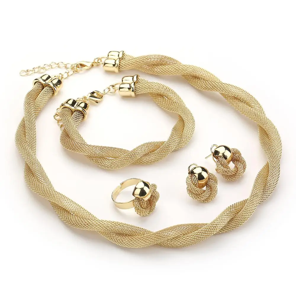 New fashion gold plated Snake bone chain necklace earrings bracelet four jewelry set for party
New fashion gold plated Snake bone chain necklace earrings bracelet four jewelry set for party