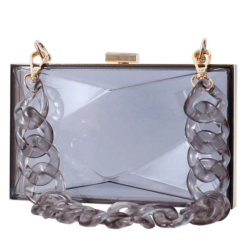2021 Hot Sale Ladies Rhombic Clear Handbags Evening Party Acrylic Chain Bag Clutch, Grey, orange, blue,rose pink,transparent,yellow green
2021 Hot Sale Ladies Rhombic Clear Handbags Evening Party Acrylic Chain Bag Clutch, Grey, orange, blue,rose pink,transparent,yellow green