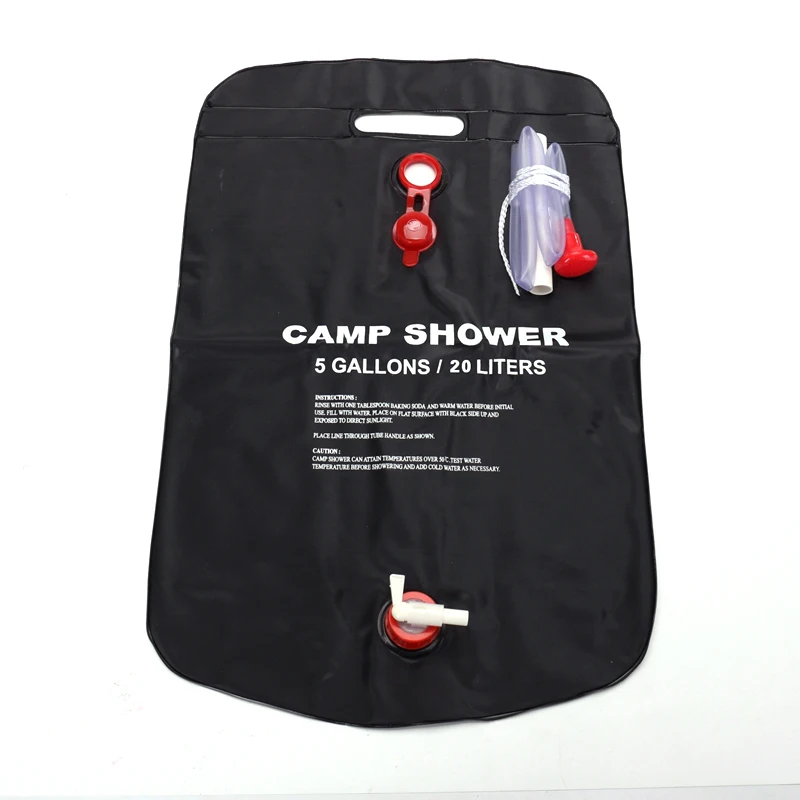 OEM Logo 20L Portable Outdoor Water Bag Mountaineering PVC Solar Shower Bath Camping Shower Bag.jpg
