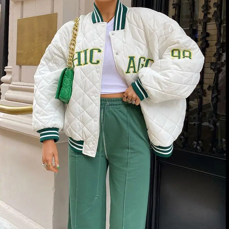 Varsity Jackets Custom Embroidered Baseball Uniforms For Men And Women Autumn New Letters Usa Street Loose Couple Outfits, Picture
Varsity Jackets Custom Embroidered Baseball Uniforms For Men And Women Autumn New Letters Usa Street Loose Couple Outfits, Picture