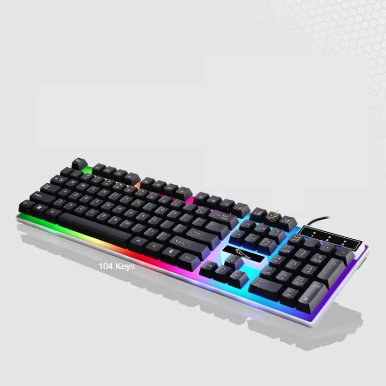 G21 104 Keys USB Wired Mechanical Feel Colorful RGB Backlight Office Laptop Computer Keyboard Gaming Keyboard
G21 104 Keys USB Wired Mechanical Feel Colorful RGB Backlight Office Laptop Computer Keyboard Gaming Keyboard