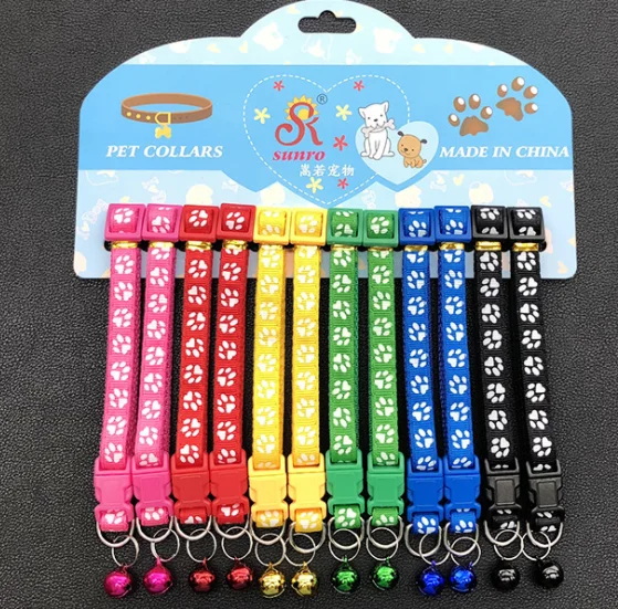 Wholesale Pet Collar 12 Pieces One Cardboard Footprint Necklace 1.0 cm Multiple Colors Cute Dog Collar
Wholesale Pet Collar 12 Pieces One Cardboard Footprint Necklace 1.0 cm Multiple Colors Cute Dog Collar