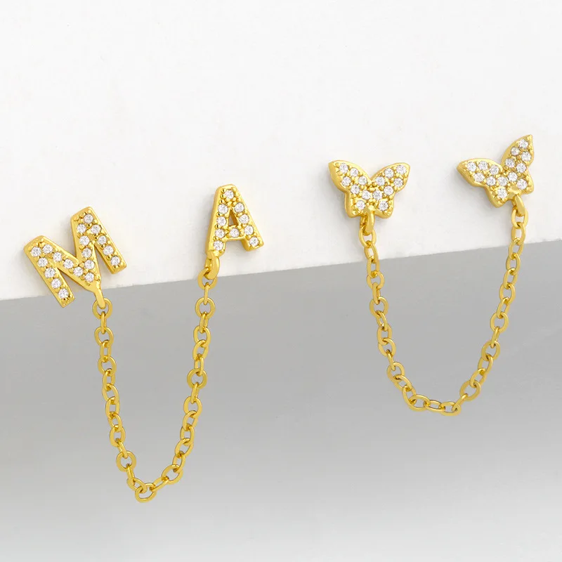 Latest Butterfly Letter Dangle Long Earrings Simple Design Link Chain Set Auger Ear Loop, Picture
Latest Butterfly Letter Dangle Long Earrings Simple Design Link Chain Set Auger Ear Loop, Picture