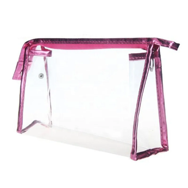 Lady PVC Plastic Transparent Makeup Bag Womens Make Up Bags with Zipper, Rose red/clear
Lady PVC Plastic Transparent Makeup Bag Womens Make Up Bags with Zipper, Rose red/clear