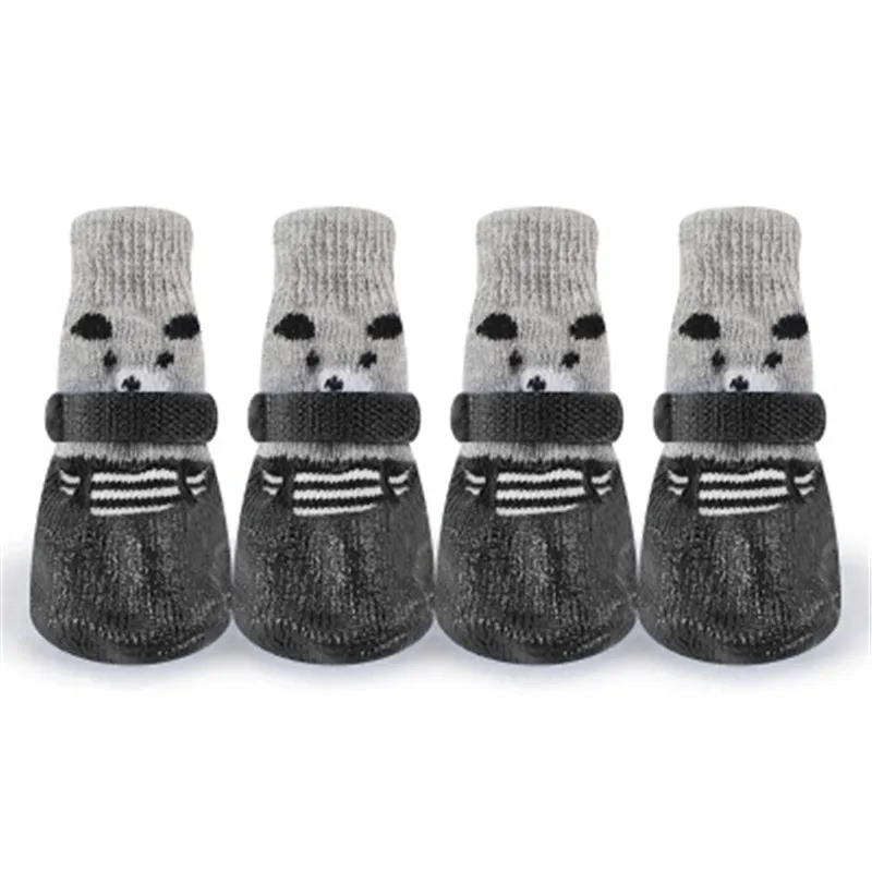 4pcs/Set Cute Cotton Rubber Pet Dog Shoes Waterproof Non-slip Dog Rain Snow Boots Socks For Puppy Large Small Cats Dogs, Black-blue-red
4pcs/Set Cute Cotton Rubber Pet Dog Shoes Waterproof Non-slip Dog Rain Snow Boots Socks For Puppy Large Small Cats Dogs, Black-blue-red