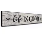 Art Decor Plaque Rustic Motivational Home Wall Hanging Wood Signs