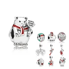 fashion new style custom Christmas 925 Sterling Silver charms for Pandora bracelets women DIY jewelry Making