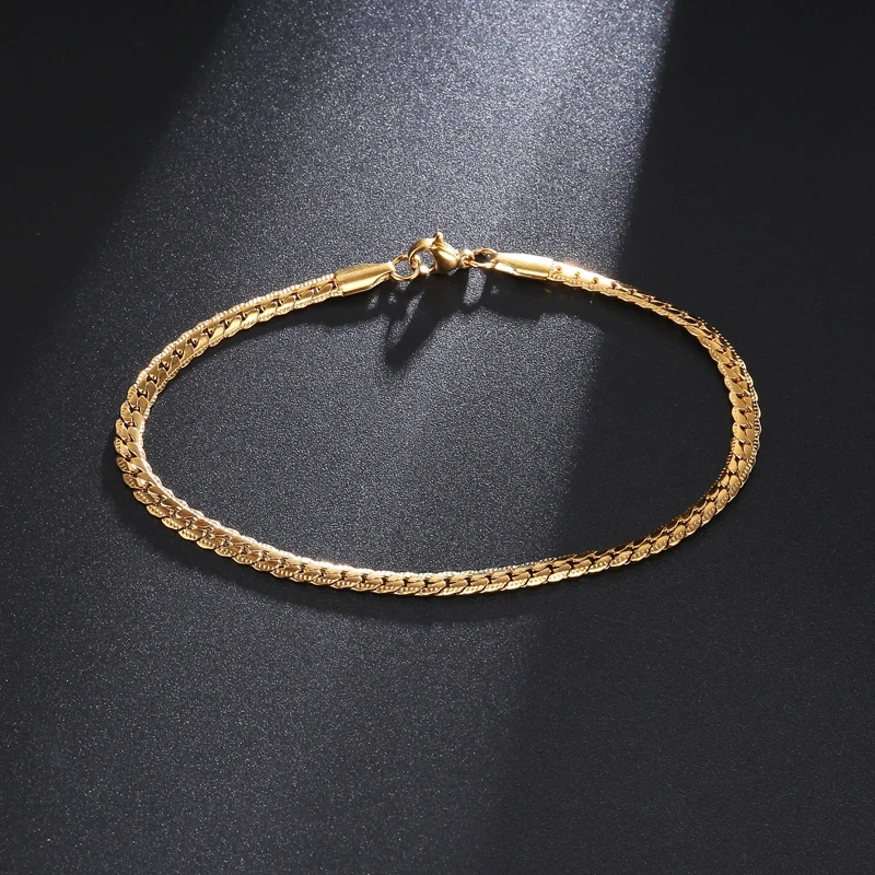 Ruigang Hot 4mm 316L Stainless Steel Rope Chain Bracelet For Men Fashion Jewelry Wholesale, 18k gold
Ruigang Hot 4mm 316L Stainless Steel Rope Chain Bracelet For Men Fashion Jewelry Wholesale, 18k gold
