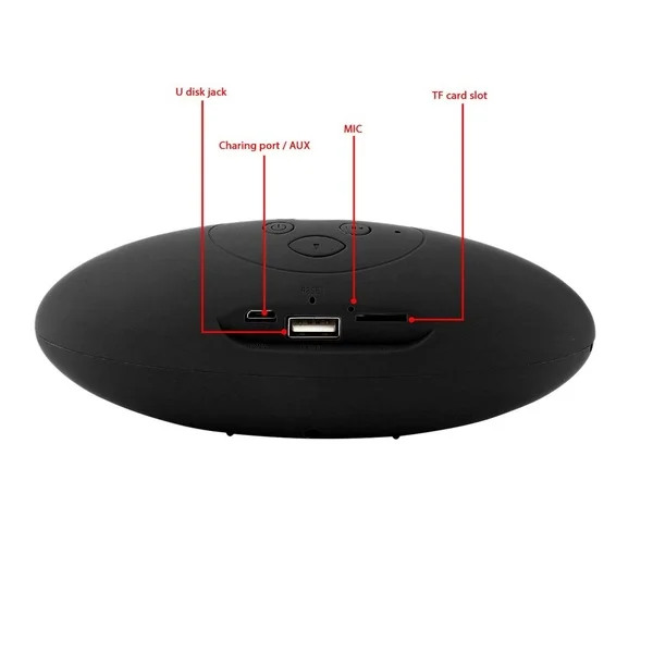Amazon New X6 LED Mini Party DJ Bass Portable Wireless Bluetooth Speaker with FM Radio TF Mic USB - ANKUX.COM