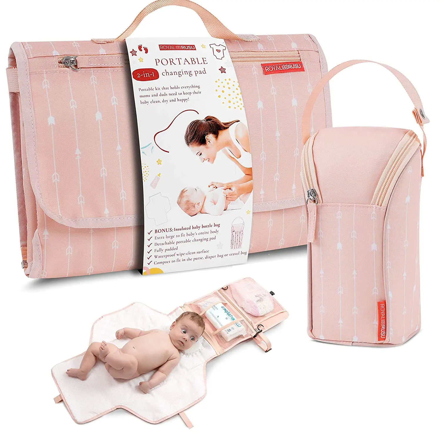 One drop shipping travel waterproof newborn changing pad Changing Mat Station baby portable changing pad, Pink
One drop shipping travel waterproof newborn changing pad Changing Mat Station baby portable changing pad, Pink
