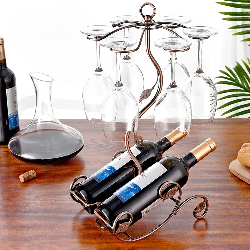 Factory supply Dropshipping small wholesale European wine glass holder wrought iron storage rack wine rack
Factory supply Dropshipping small wholesale European wine glass holder wrought iron storage rack wine rack