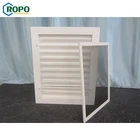 White Veka Profile PVC Energy Saving Hurricane Impact Resistant Fixed Shutter Window