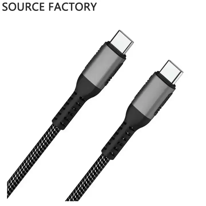 PD 100W 10Gbps 5A 1m nylon braided quick charger usb c cord Type C To Usb Type C Charger Cable Factory Wholesale
PD 100W 10Gbps 5A 1m nylon braided quick charger usb c cord Type C To Usb Type C Charger Cable Factory Wholesale