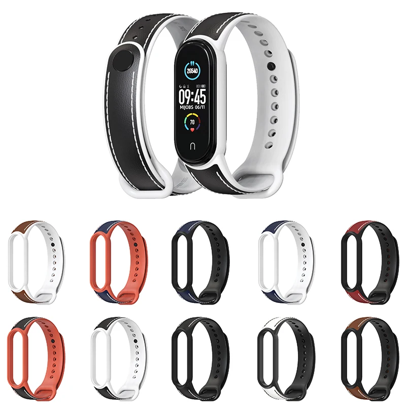 2021 New arrvial strap mi band 5 leather colors mi smart band 5 silicone strap, Black white/blue white/brown white/black/blue black/brown black, etc.
2021 New arrvial strap mi band 5 leather colors mi smart band 5 silicone strap, Black white/blue white/brown white/black/blue black/brown black, etc.