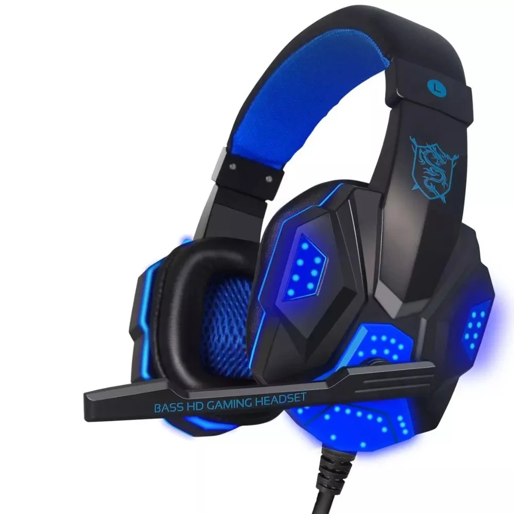 Stereo over-ear Gaming Headset wired gaming headphone gamer earphone with MIC USB LED light headphone for PC, PS4, Xbox One
Stereo over-ear Gaming Headset wired gaming headphone gamer earphone with MIC USB LED light headphone for PC, PS4, Xbox One